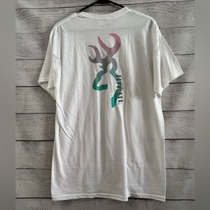 Ladies Browning Tee Shirt with Doe and Buck